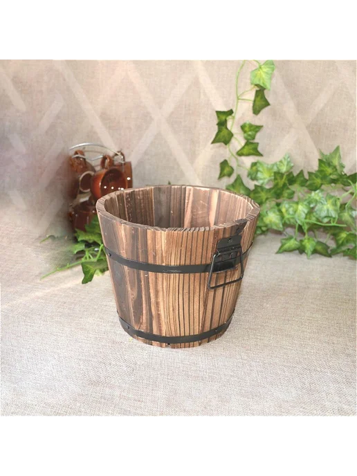 Горшок для цветов 13x15x20 см 1 шт Бирюзовый, 13x15x20 см, 1 шт, фото 6