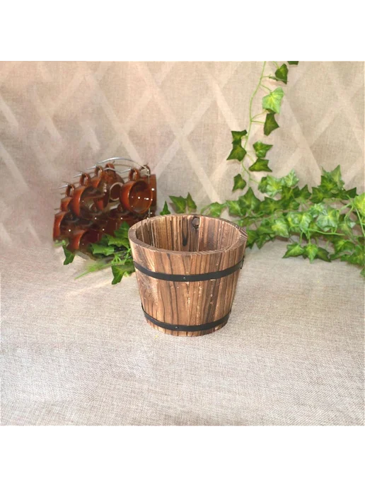 Горшок для цветов 13x15x20 см 1 шт Бирюзовый, 13x15x20 см, 1 шт, фото 7