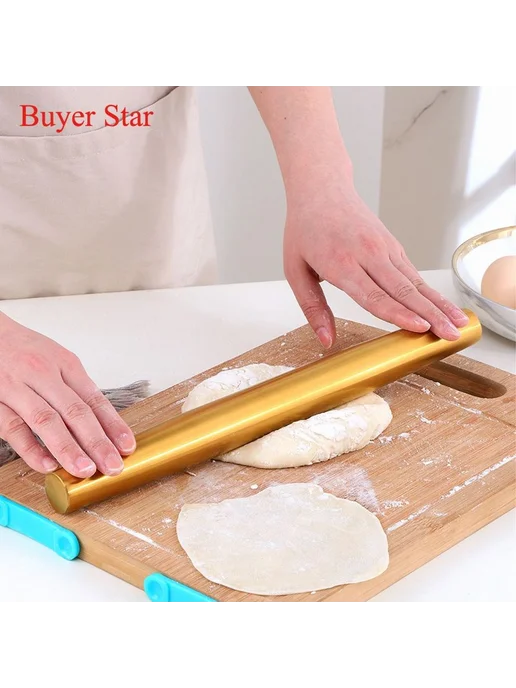 BUYER STAR Скалка серебристый, серебристый, фото 4