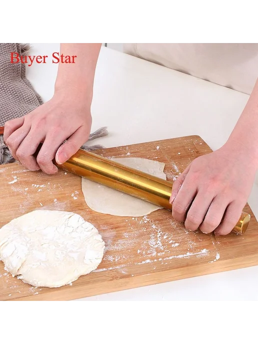 BUYER STAR Скалка серебристый, серебристый, фото 5