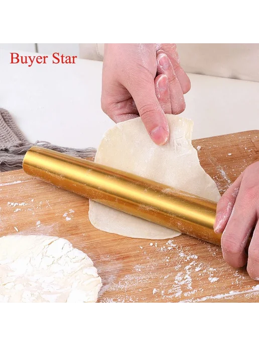 BUYER STAR Скалка серебристый, серебристый, фото 6