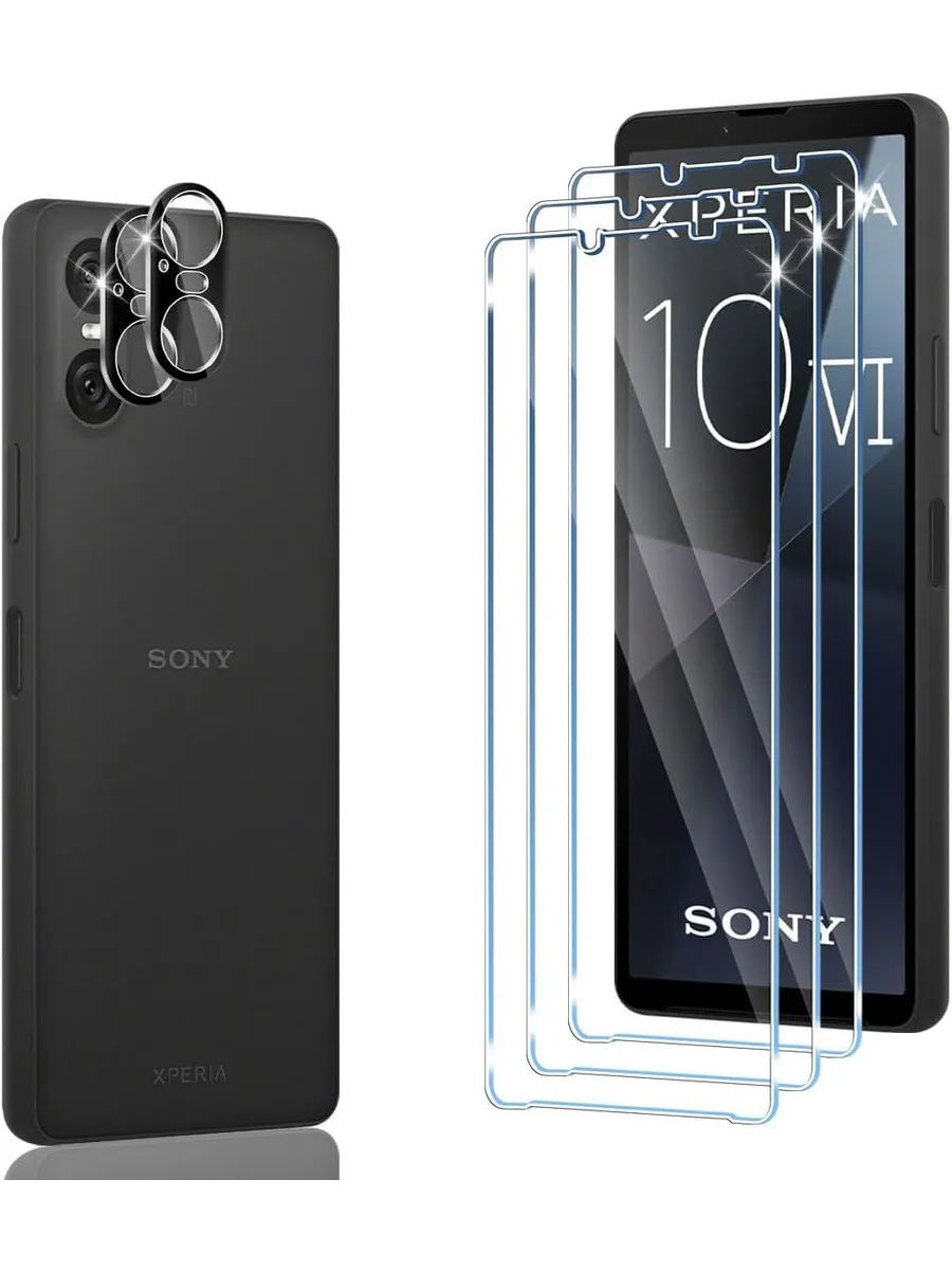 Защитное стекло Sony Xperia 10: защита экрана и камеры, 9H,