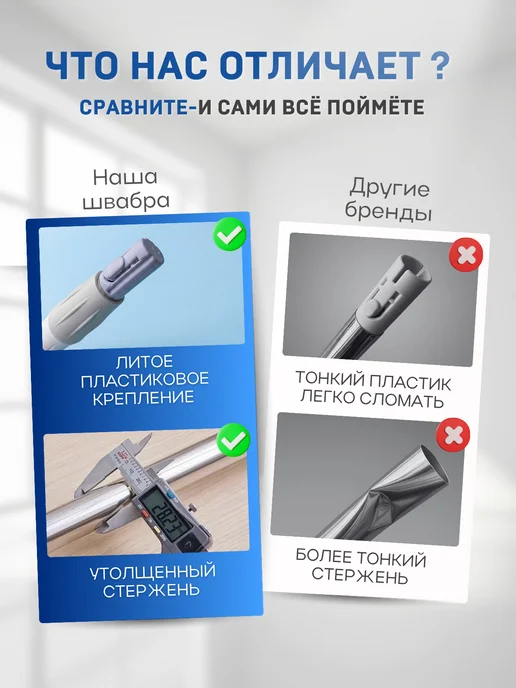 Терраса Швабра для мытья полов, голубой, фото 2