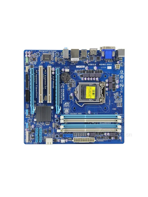Материнская плата GIGABYTE B75M-D3H LGA 1155 DDR3 ATX, Состояние 9 5 из, фото 4