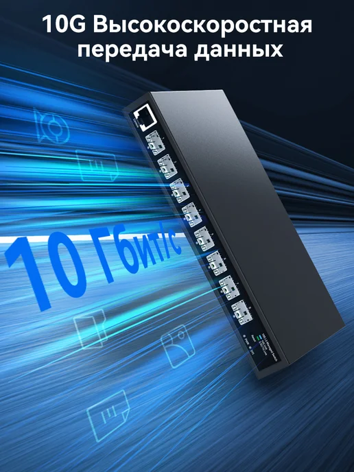 HORACO Управляемый коммутатор SFP+ L3 10 Гбит с, вариант, фото 2