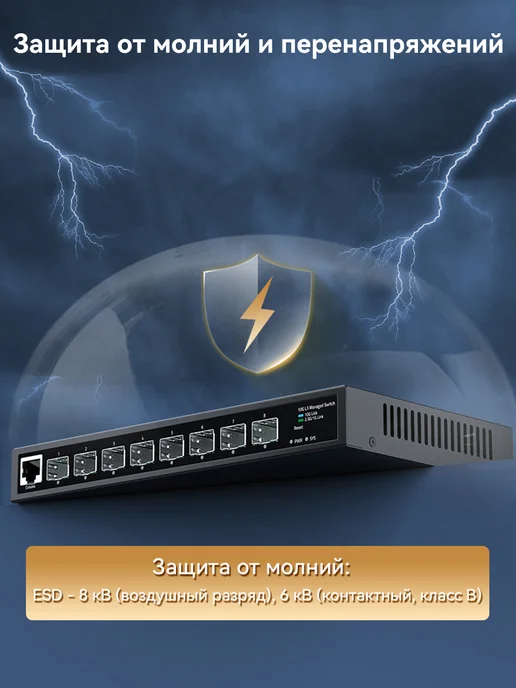 HORACO Управляемый коммутатор SFP+ L3 10 Гбит с, вариант, фото 4
