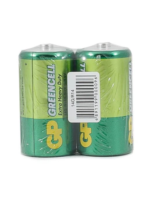 GP Батарейка Greencell 14G-OS2, тип C, 2 шт, 2 шт