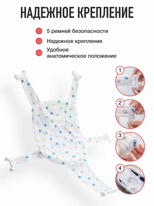 mamagoods Детская ванночка для купания новорожденных складная, вариант, фото 4