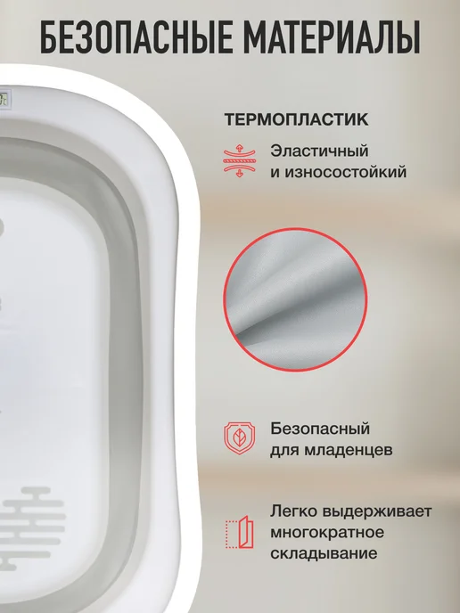mamagoods Детская ванночка для купания новорожденных складная, вариант, фото 8