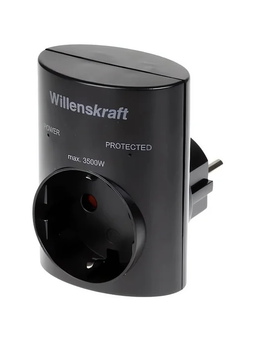 Willenskraft Сетевой фильтр 59001 (1х3500V, чёрный), черный, фото 3