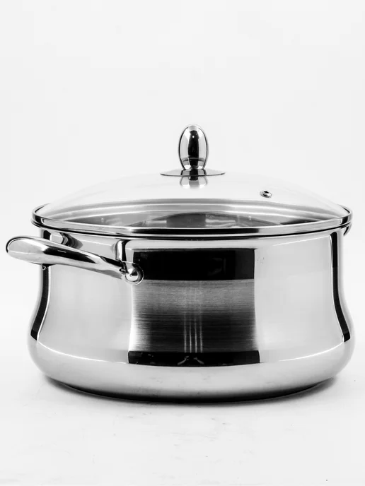 Кастрюля нержавеющая сталь с крышкой 4.4 л - фото 13