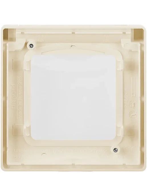 Legrand Рамка с защитной крышкой, IP44, INSPIRIA, бежевый, фото 4