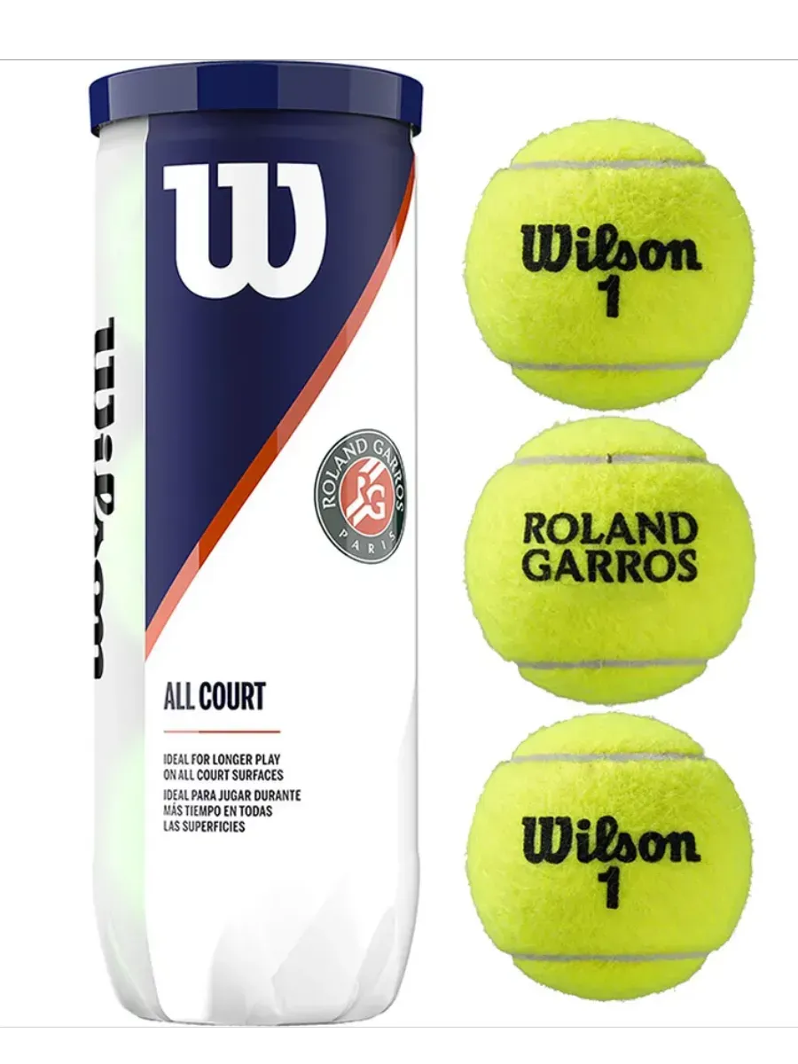 Мяч теннисный WILSON Roland Garros All Court, ITF, 3 шт