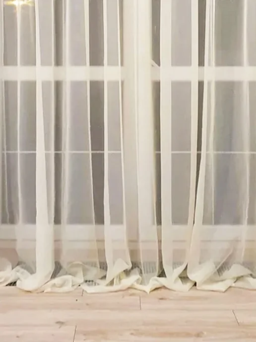 Danaya Тюль в гостиную и спальню на кухню длинный 200х250 см 2шт, 200x250 см, 2 шт, фото 5