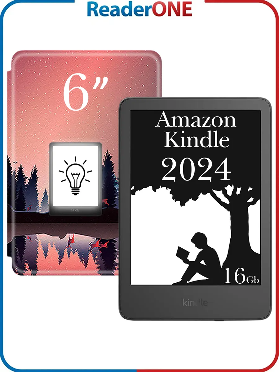 Ридер Kindle 11 2024 16Gb SO (6") с чехлом R-ON