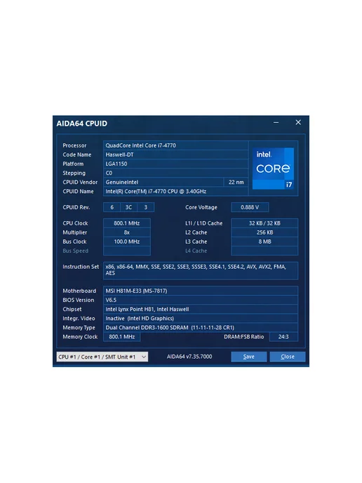 Intel Процессор Core i7-4770, вариант, фото 5