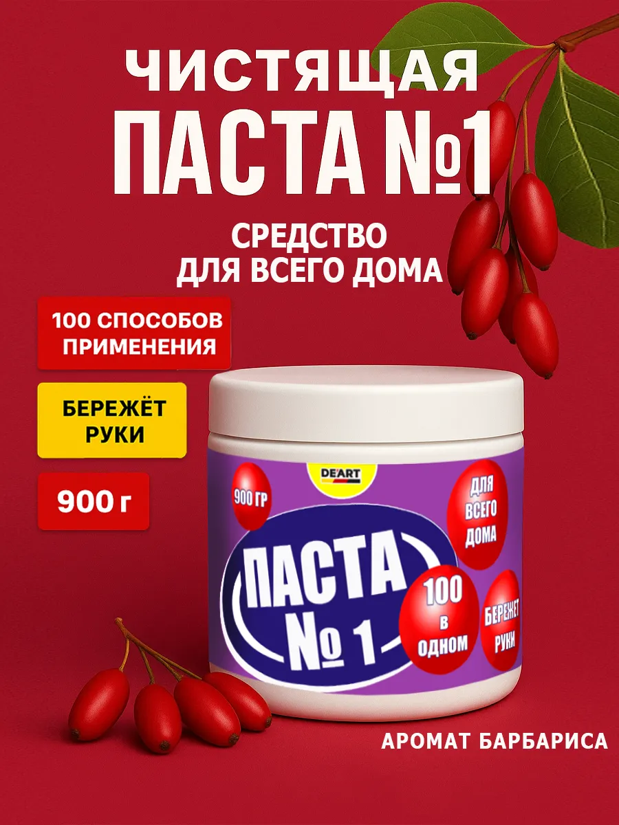 Чистящая паста №1 для уборки 0,9кг