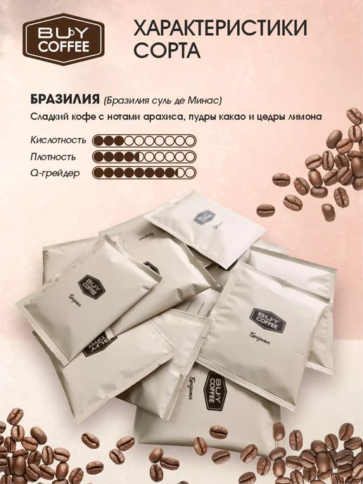 BUY Coffee Кофе в дрип пакетах микс, Бразилия, фото 2