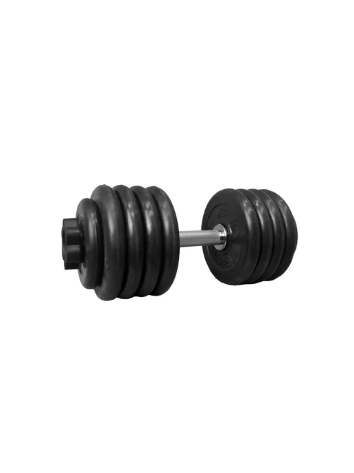 MB Barbell Гантель разборная обрезиненная 51,5 кг (D51 mm), 51,5 кг, фото 2