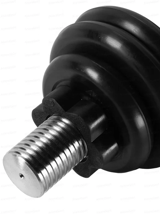 MB Barbell Гантель разборная обрезиненная 51,5 кг (D51 mm), 36,5 кг, фото 2