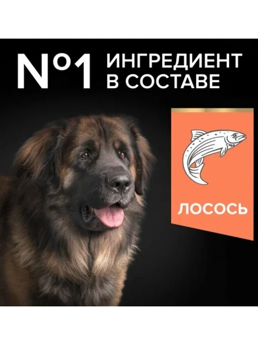Сухой корм PRO PLAN Skin для собак, крупные, чувствительное пищеварение, 14 кг, фото 4