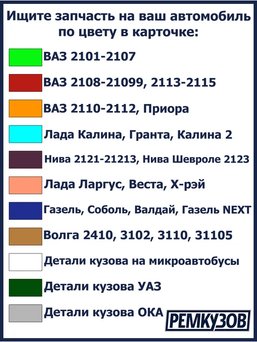 Ремкузов Ремонтная часть боковины левая 452 Буханка большая, серый, фото 3