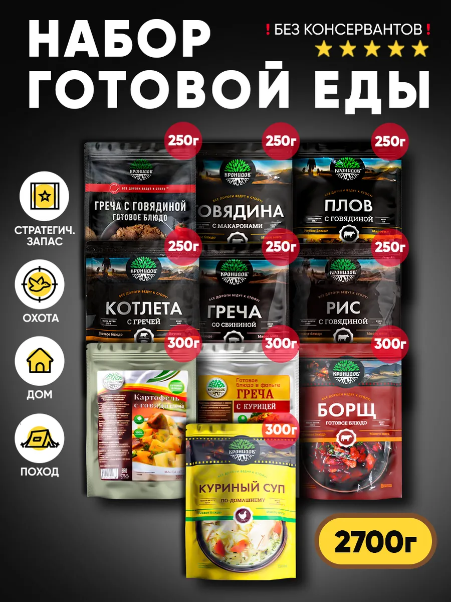 Набор готовой еды №83, 2700 г.