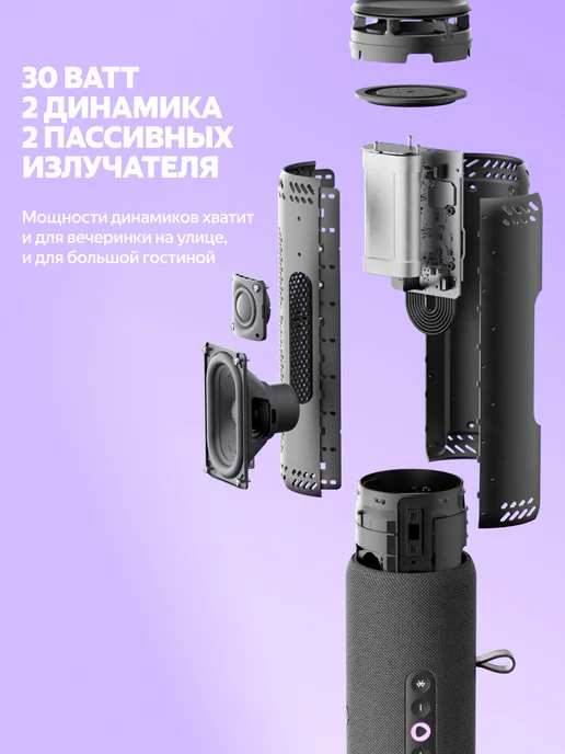 Яндекс Умная портативная колонка Станция Стрит с Алисой, вариант, фото 6