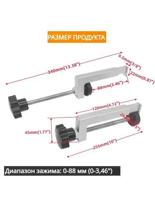 CCIEAO фиксированный зажим из для деревообрабатывающих инструментов, серый, фото 3