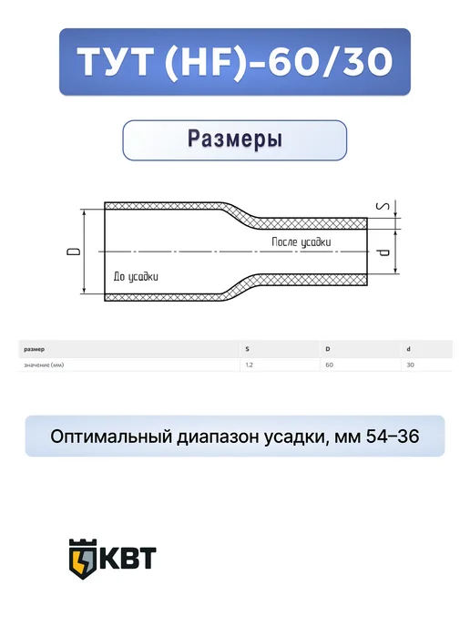 КВТ Трубка тут (HF)-60 30 зеленая, зеленый, фото 2