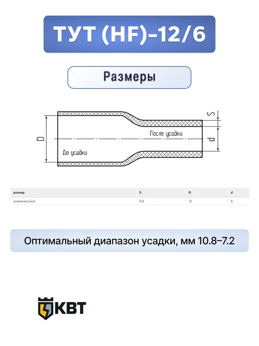 КВТ Трубка тут (HF)-12 6 зеленая, желтый, фото 3