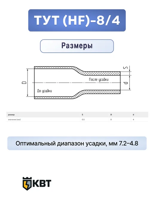 КВТ Трубка тут (HF)-8 4 зеленая, белый, фото 3