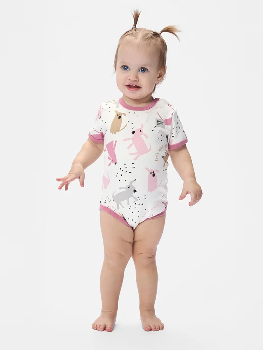 Bossa Nova Боди для новорожденных девочек с коротким рукавом набор 2шт, 2 шт, фото 2