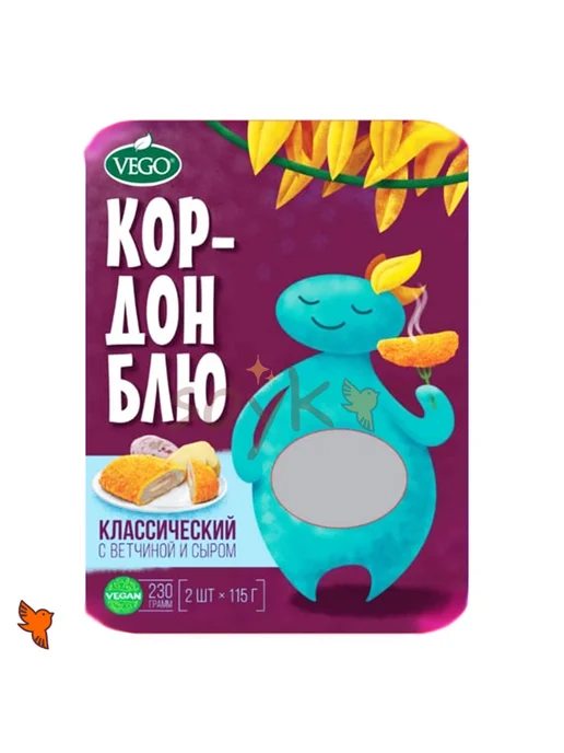 Котлеты растительные Кордон Блю «Вего», 230г, 230 г