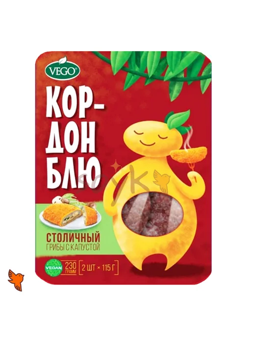 Котлеты растительные Кордон Блю Столичный «Вего», 230г, 230 г