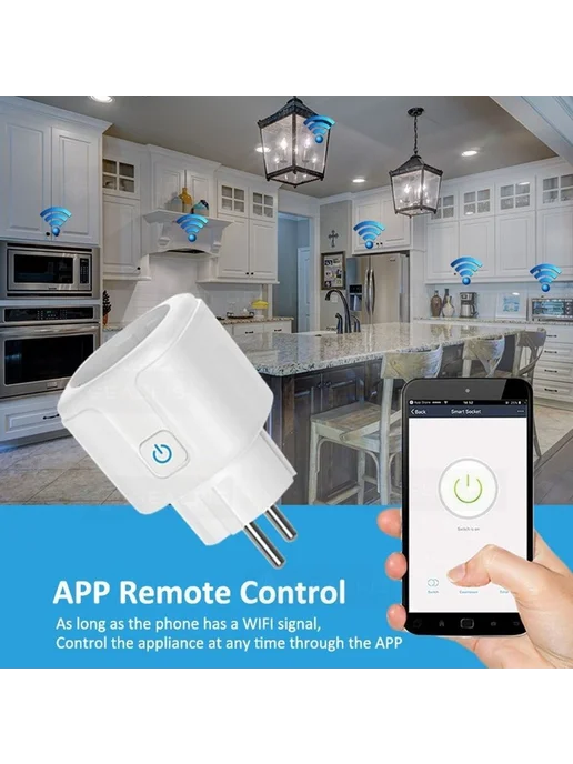Умная розетка wifi 20А с Алисой Марусей Белый, белый, фото 4