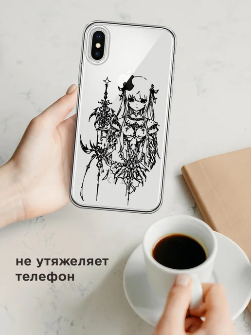Case Place Чехол на iPhone X iPhone XS аниме, белый, фото 7