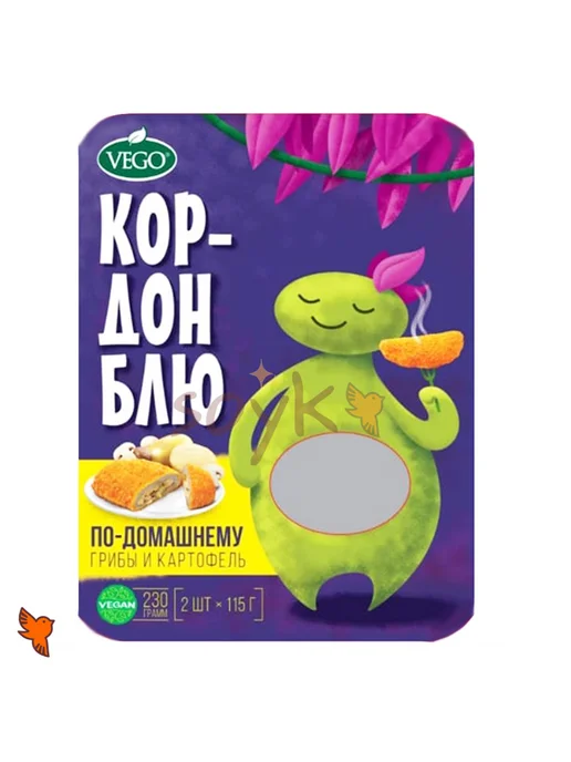 Котлеты растительные по-домашнему Кордон Блю «Вего», 230г, 230 г