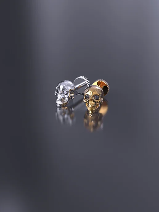 KATRIN JEWELRY Пирсинг в ухо хрящ хелис серебро 925 с камнями, серебристый, фото 8