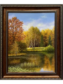 Картина маслом на холсте "Осень" 50х40см Prostokartina 425246008 купить за 25 602 ₽ в интернет‑магазине Wildberries