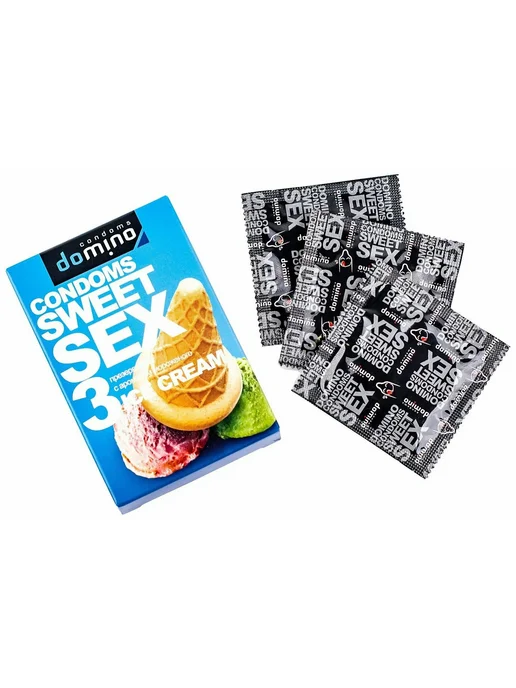 Domino Sweet Sex Презервативы с ароматом мороженого, 3 шт, фото 3
