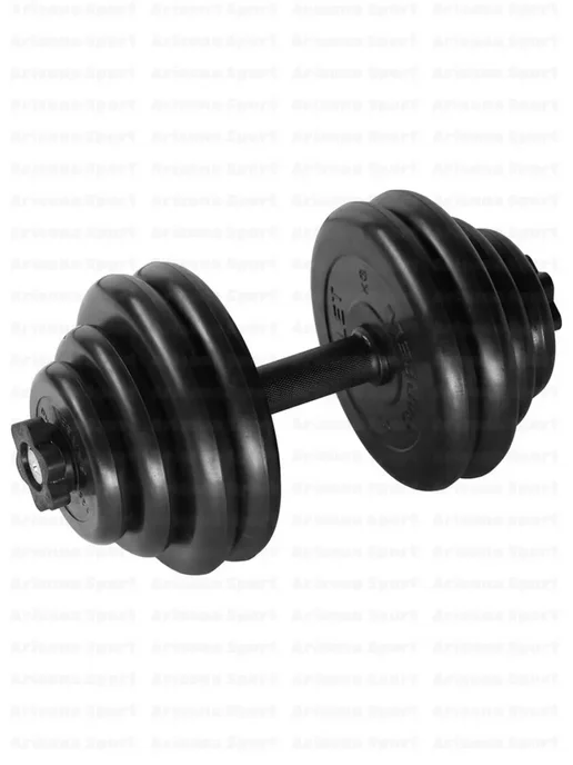 MB Barbell Гантель разборная обрезиненная 41,5 кг (D31 mm), 29 кг, фото 2