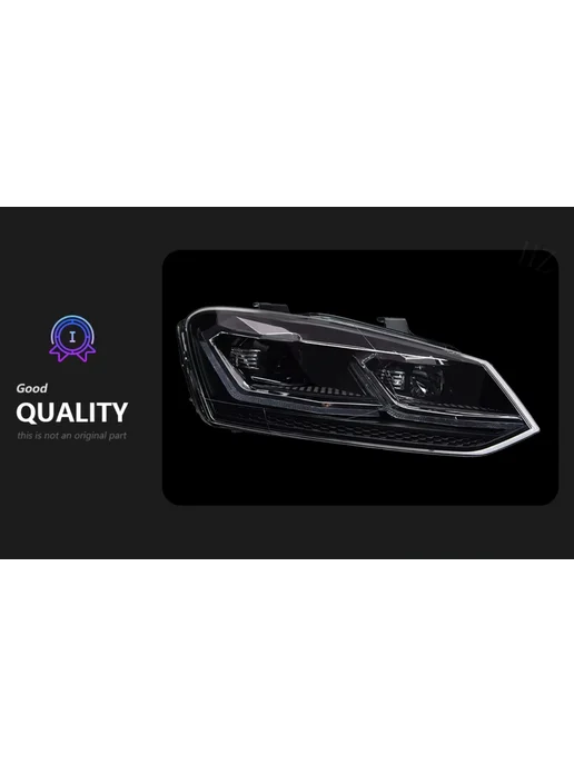 AF PARTS Светодиодные фары BiLED для Volkswagen Polo “SHADOW LINE”, 2 шт, фото 3