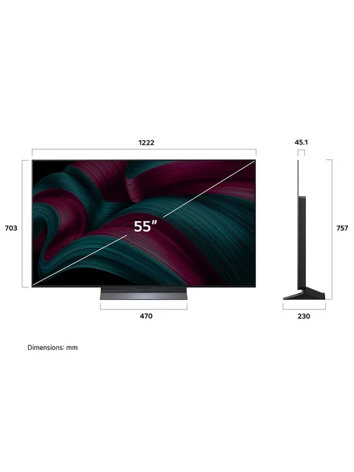 LG Телевизор OLED 55'' OLED55C5RLA 4K UHD Smart TV, черный, фото 6
