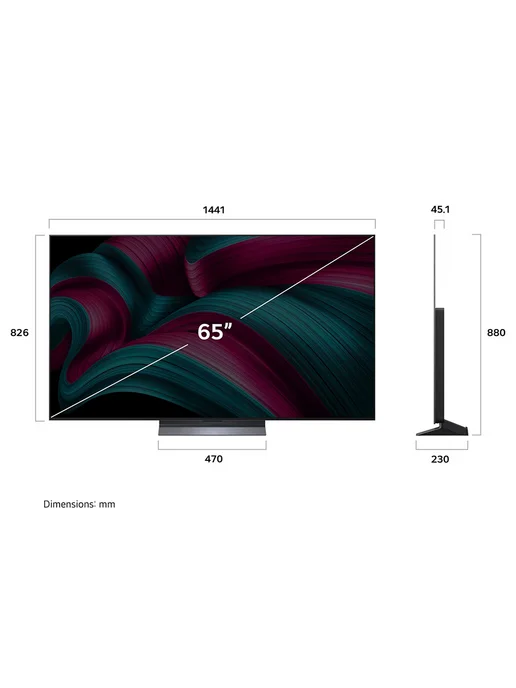 LG Телевизор OLED 65'' OLED65C5RLA 4K UHD Smart TV, черный, фото 6