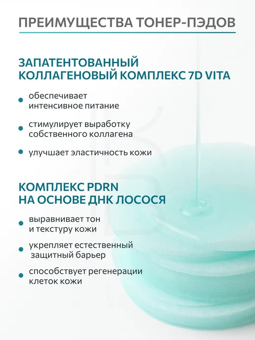Anua Тонер-пэды увлажняющие с гиалуроновой кислотой и pdrn Корея, 180 мл, 60 шт, фото 2