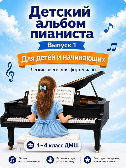 Издательский дом В.Катанского Ноты для фортепиано для детей 1–4 класс ДМШ. Выпуск 1, вариант