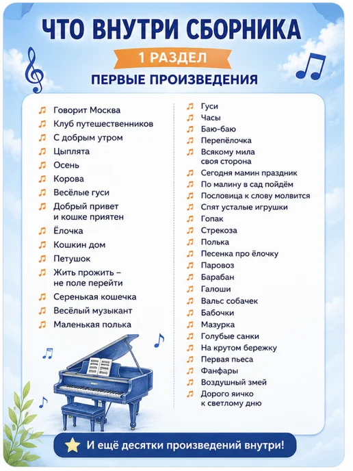 Издательский дом В.Катанского Ноты для фортепиано для детей 1–4 класс ДМШ. Выпуск 1, вариант, фото 4