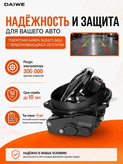 DAIWE AHD1080P поворотная камера заднего вида для VW Golf 6 7 8, P…, вариант, фото 4