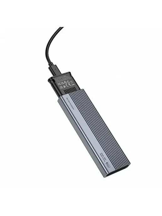 HOCO Корпус для диска M.2 SSD Enclosure (USB3.1 6 Гбит с), черный, фото 2